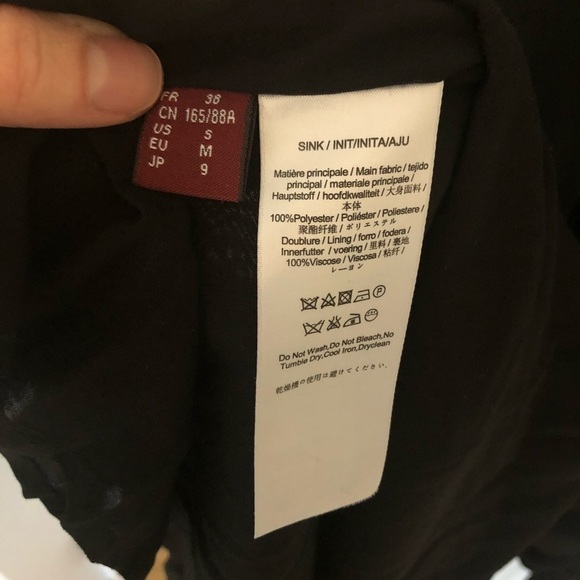 Comptoir Des Cotonniers Black Sleeveless Dress Size Small - Picture 9 of 10